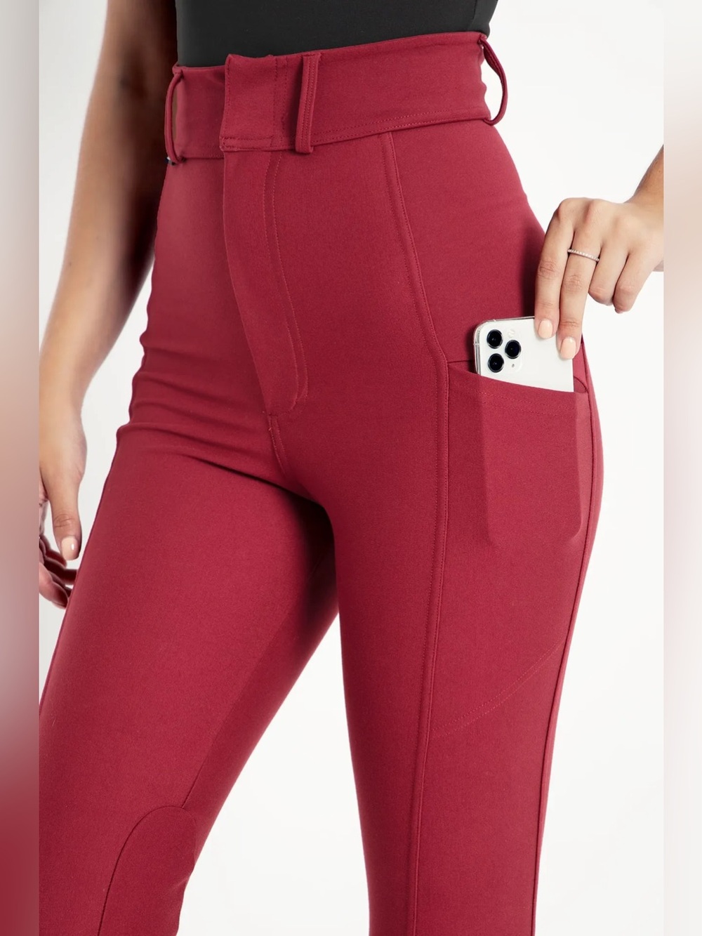 Blackmilk Equestrian Red Leggings - Picture 4 of 10